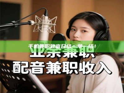 陆丰手机兼职致富日结一单一结！